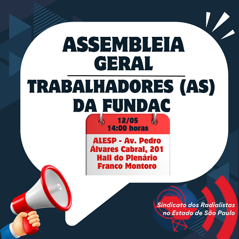 FUNDAC – CONVOCAÇÃO DE ASSEMBLEIA GERAL EXTRAORDINÁRIA