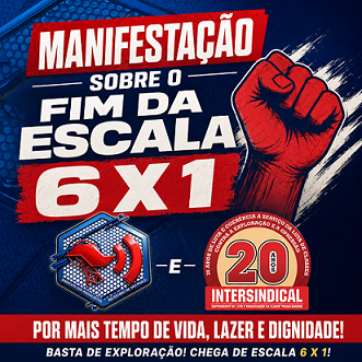 No dia 30 de junho e no dia de hoje, aconteceram várias manifestações no país pelo fim da escala 6×1